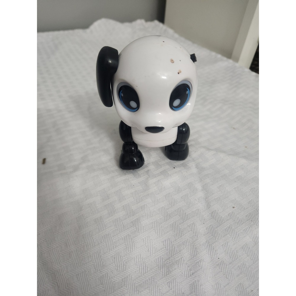 Spin Master Zoomer Zupps Tiny Pup Diva Interactive Robotic Dog Black White Blue